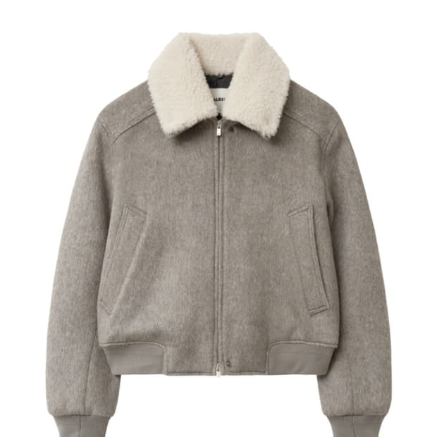 (새상품)알렌느 ALPACA SHEARLING COLLAR BLOUSON