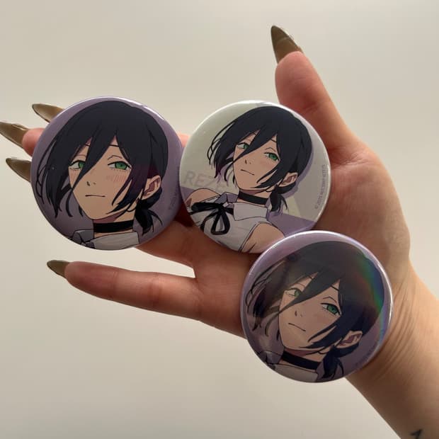 chainsaw man parco can badge Reze 뱃지