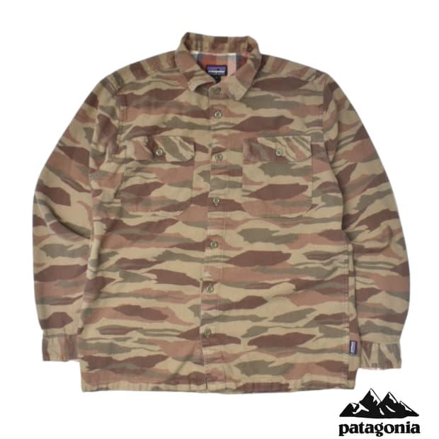 파타고니아 카모패턴 오가닉 코튼 셔츠 남방 M N0777