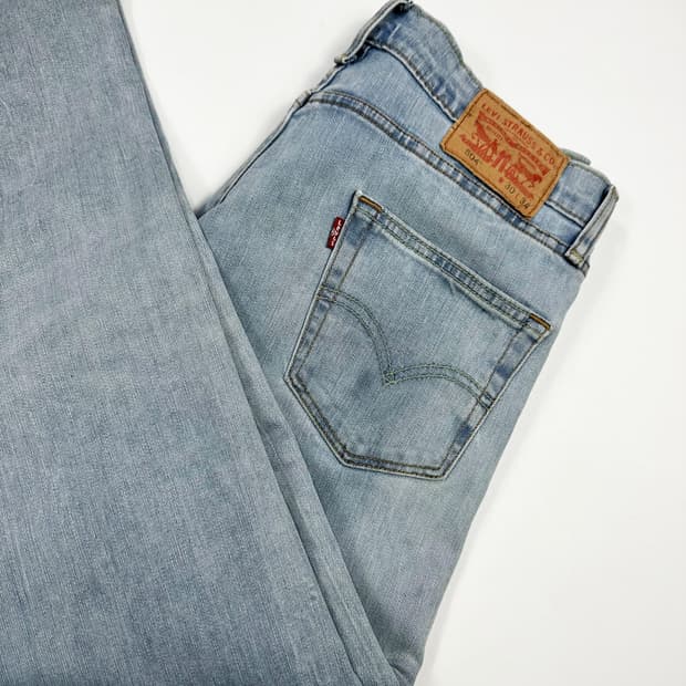 리바이스 504 오리지널 연청 데님 팬츠 (30인치)