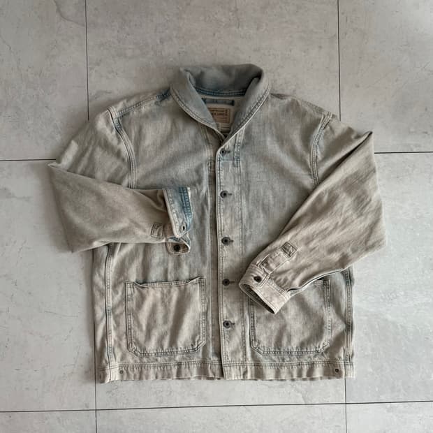 RRL 인디고 셀비지 데님 오버셔츠