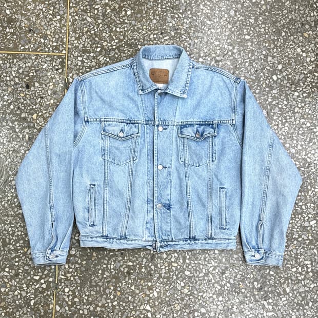 90s 올드 갭 데님 트러커 자켓 L