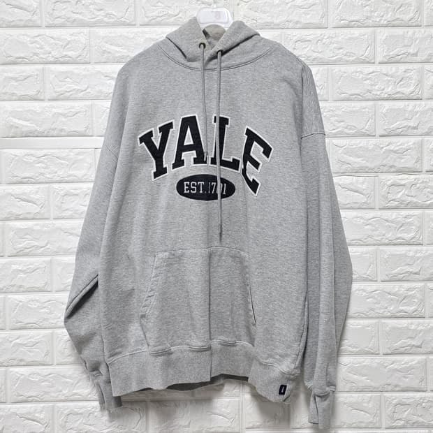 택포// 21s 예일 YALE 후드티 L 회색