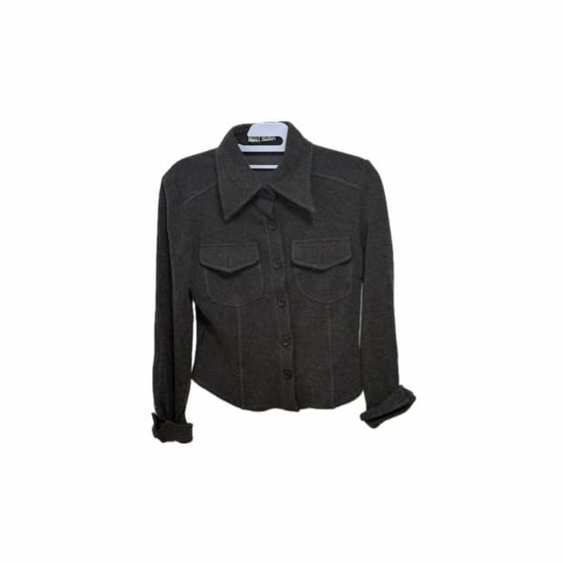 코이세이오 깔) 빈티지 차콜 컬러 버튼 다운 셔츠