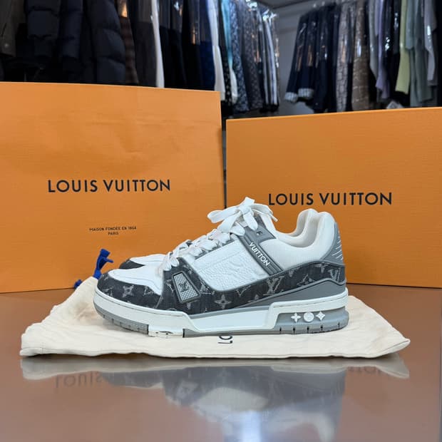 [리오브] 루이비통 LV 트레이너 데님 모노그램 스니커즈