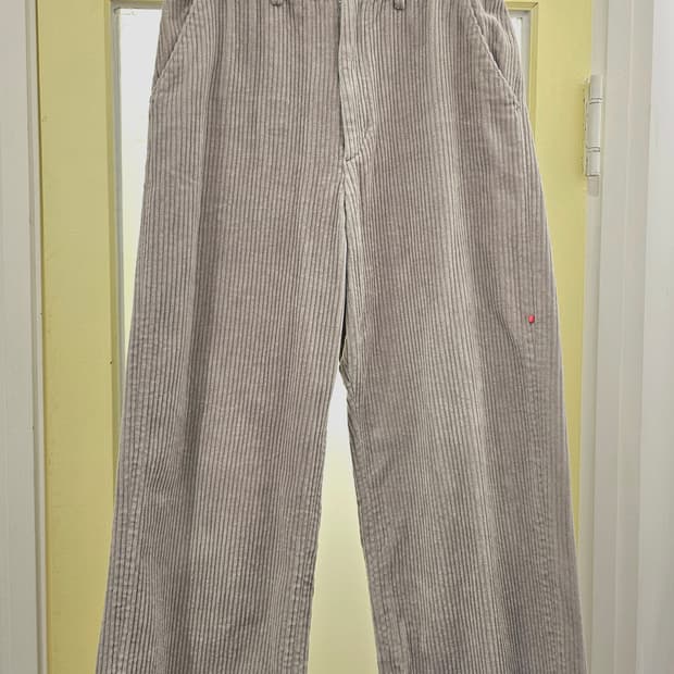 Japan P.A 연그레이 와이드 코듀로이PT