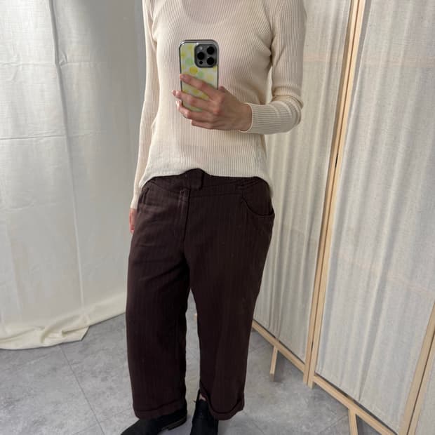 츠모리치사토 와이드 팬츠