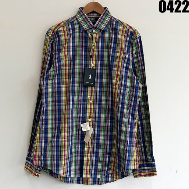 폴로 랄프로렌 멀티 컬러 체크 셔츠 XL 0422