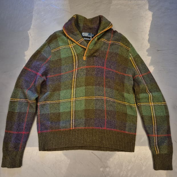 00s 폴로랄프로렌 램스울 숄카라 스웨터