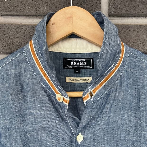 BEAMS 빔즈 린넨100% 셔츠
