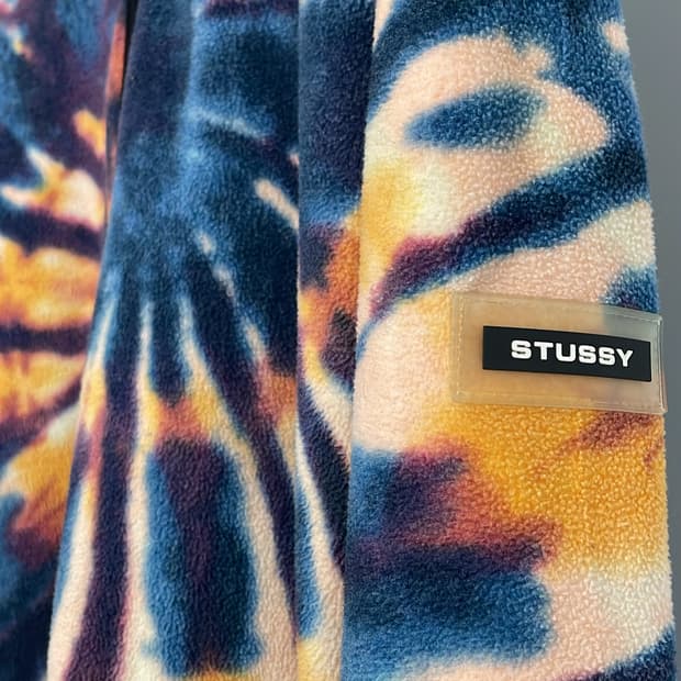 스튜시 타이다이 플리스 집업