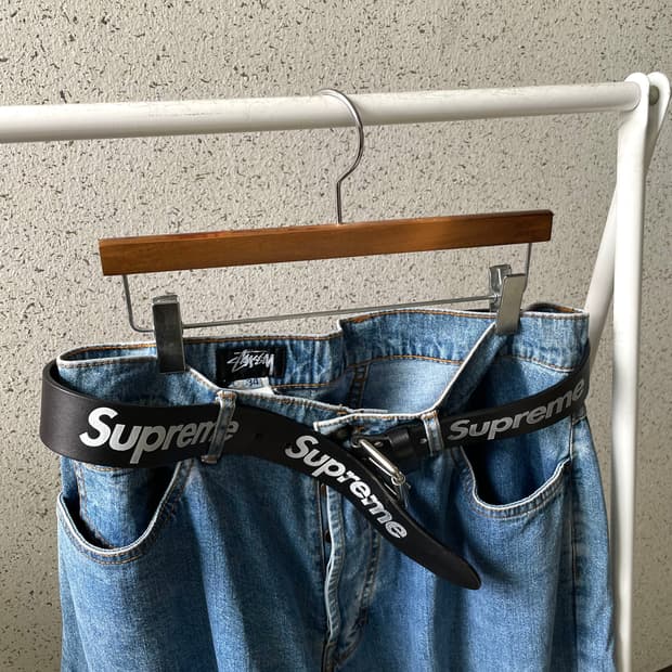 슈프림 리핏 레더 벨트