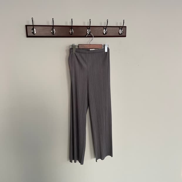 플리츠 플리즈 팬츠 바지