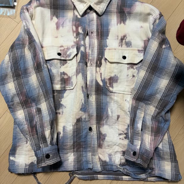 [3,XL] 아나크로놈 AN316 플란넬 블리치 CPO셔츠
