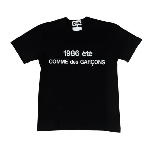1986 꼼데가르송 검정 반팔 M