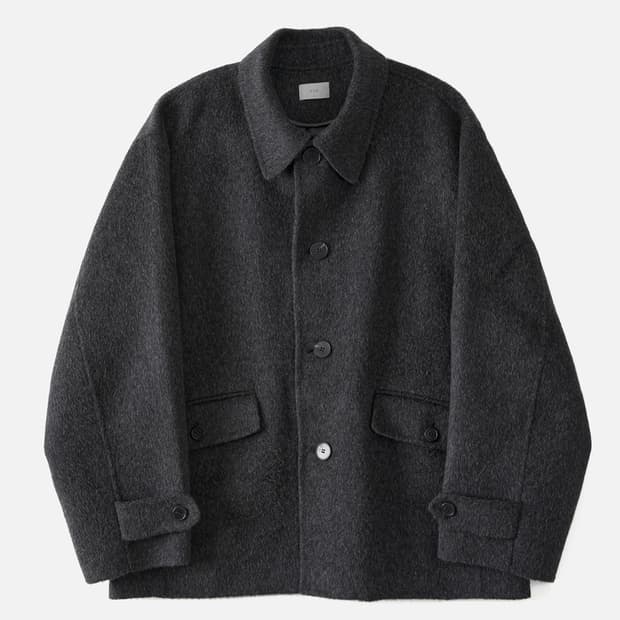 애습 알파카 핸드메이드 자켓 차콜