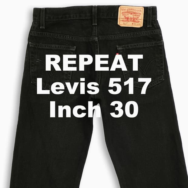 빈티지 리바이스 517 흑청 블랙진 30 인치 LV5173146