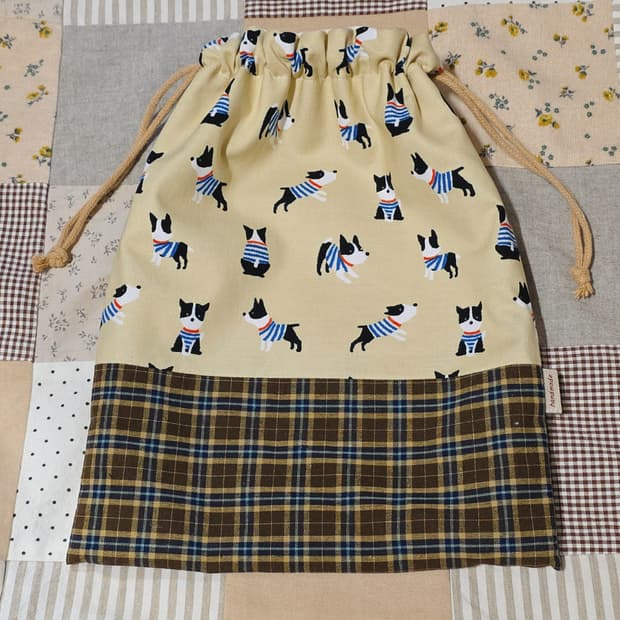 핸드메이드 세로가 긴 파우치