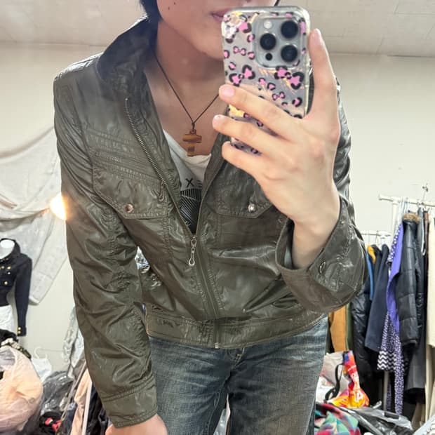 Male&co 빈티지 나일론 재킷 