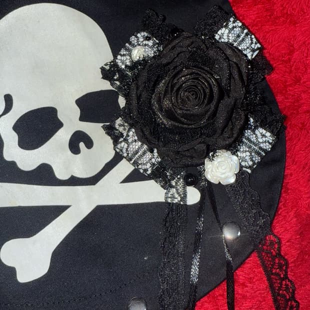 고딕 펑크 헤어핀 머리핀 브로치 