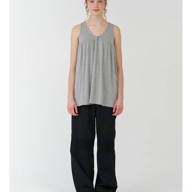 pesto SHIRRING SLEEVELESS  페스토 셔링 민소매 나시