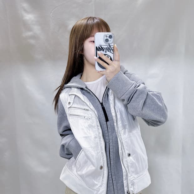 폴로 GOLF 화이트 투웨이 나일론 베스트 