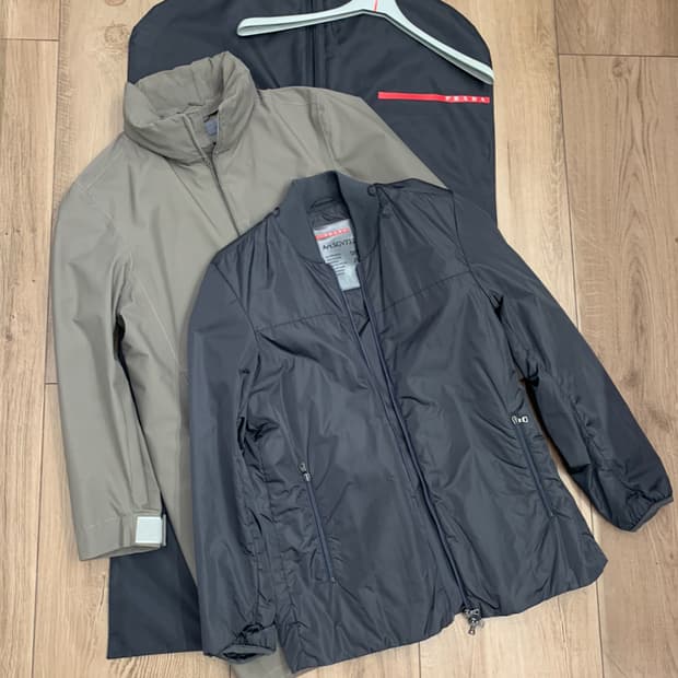 PRADA 프라다 스포츠 디테쳐블 고어텍스 풀집업 코트(유니색스)