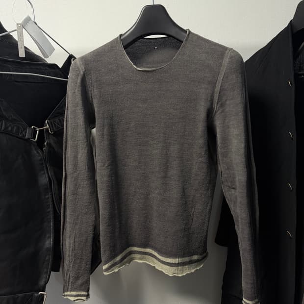 LABEL UNDER CONSTRUCTION 이중 레이어드 니트