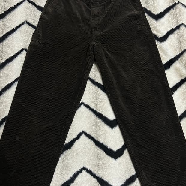 [32]유니클로U 코듀로이 와이드핏 팬츠/다크브라운