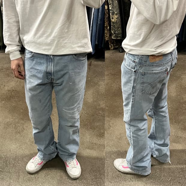 00s 리바이스517 데님 부츠컷 (33“)