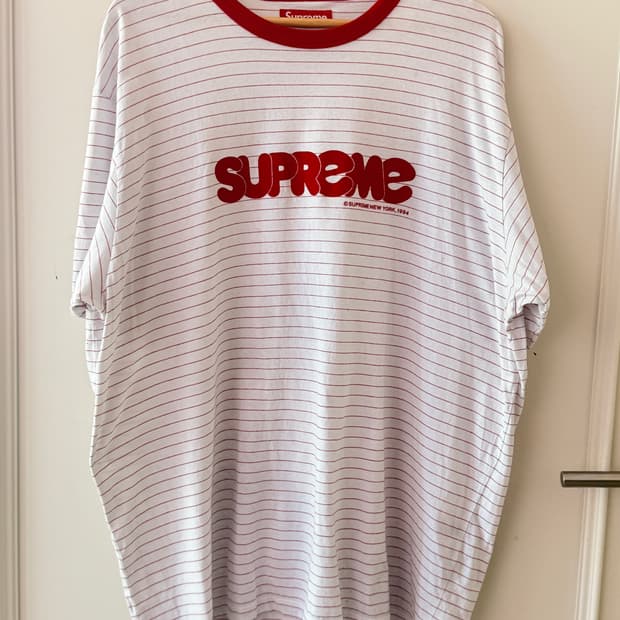 슈프림(SUPREME) 버블 숏슬리브 탑 화이트 – 25SS