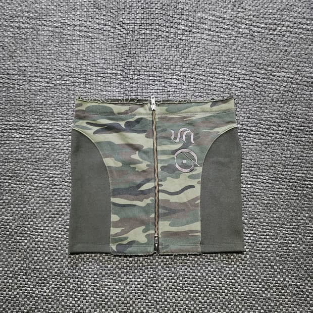 에스이오 카모 패턴 스커트 2사이즈