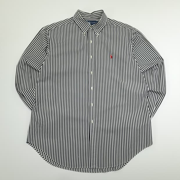CN884 XL 폴로 랄프로렌 모노 스트라이프 긴팔 셔츠 남방