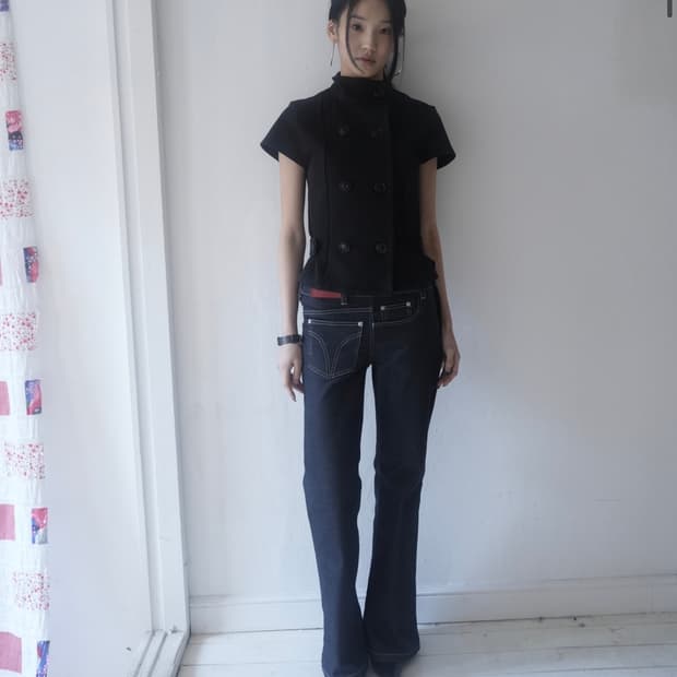 인앤양잉하모니 청바지 flip denim blue 1사이즈