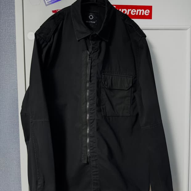 Ma.Strum 집 프런트 오버셔츠 제트 블랙