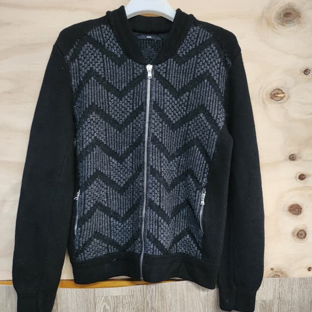 836) 한섬 시스템 system 알파카블랜드 남성 가디건