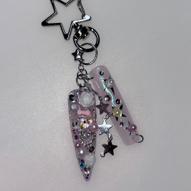 네일 팁 키링 nail tip keyring