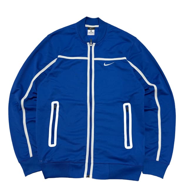 나이키 스우시 블루 트랙탑 져지