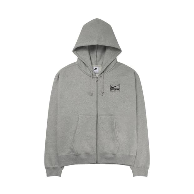 [XS] 나이키x스투시 후드집업 그레이