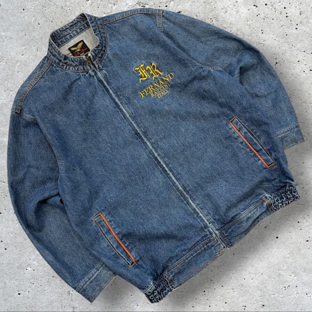 [XL] 페르난도 라찌니 빈티지 데님 블루종 자켓 B28