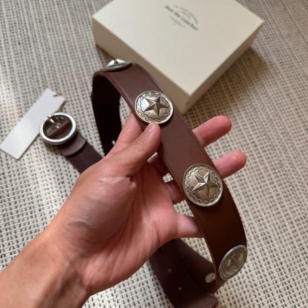 End custom jewellers 풋더코쳐 실버 웨스턴 콘쵸 벨트