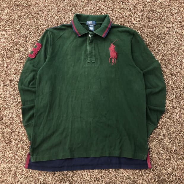 폴로 랄프로렌 걸즈 빅포니 카라 긴팔 티셔츠 롱슬리브