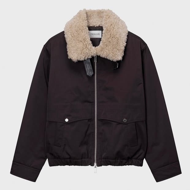 테누브 Fur Collar Blouson Padded Jumper M90