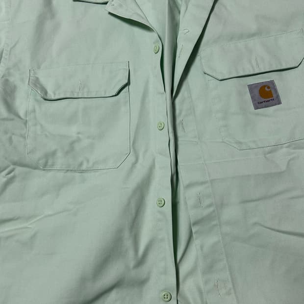칼하트 민트 반팔 셔츠