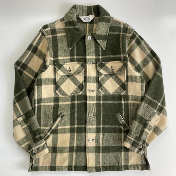 Woolrich 울리치 올리브 채크타탄 셔츠 자켓