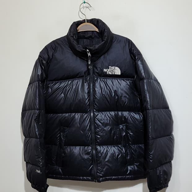(95) 노스페이스 눕시패딩 점퍼 블랙 거위털 700 다운자켓 