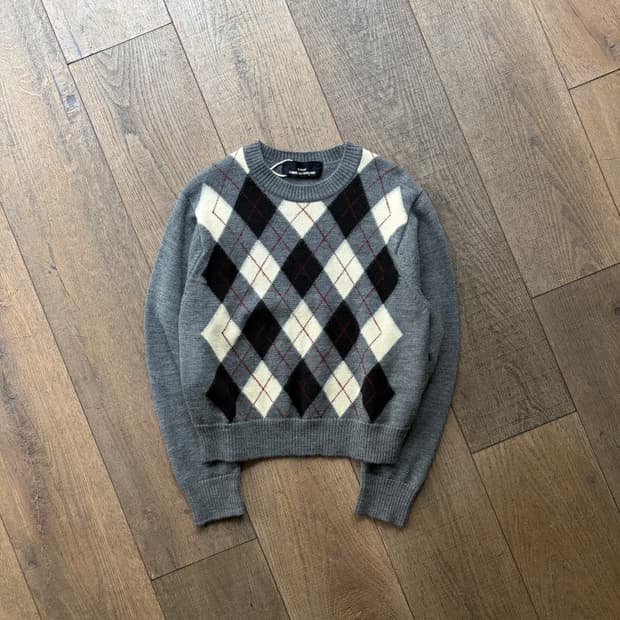 90's Basic Argyle Knit