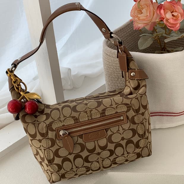 Coach Signature Medium Shoulder Brown 🤎