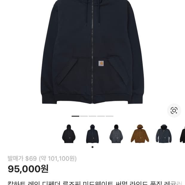 칼하트 레인 디펜더 네이비