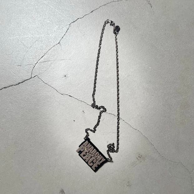 언더커버 Anarchy and Peace Silver Neckla